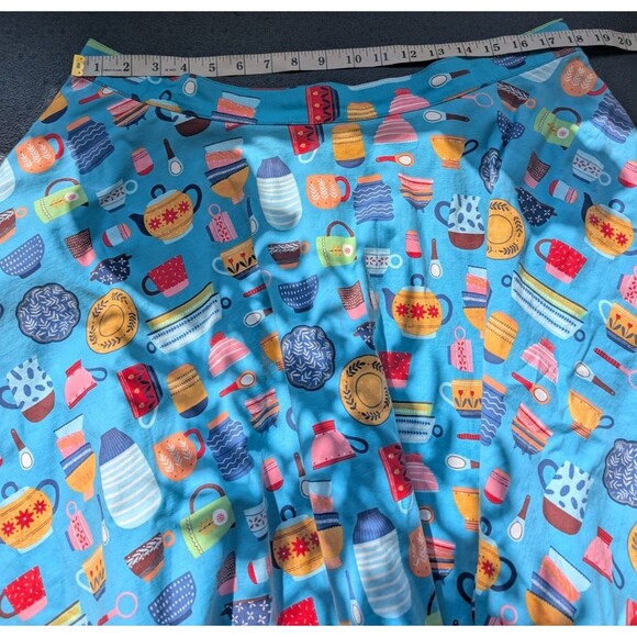 Eva Rose Women Skirt Fit & Flare Kitchenware Kitchy Pockets Size 1X - Picture 4 of 10